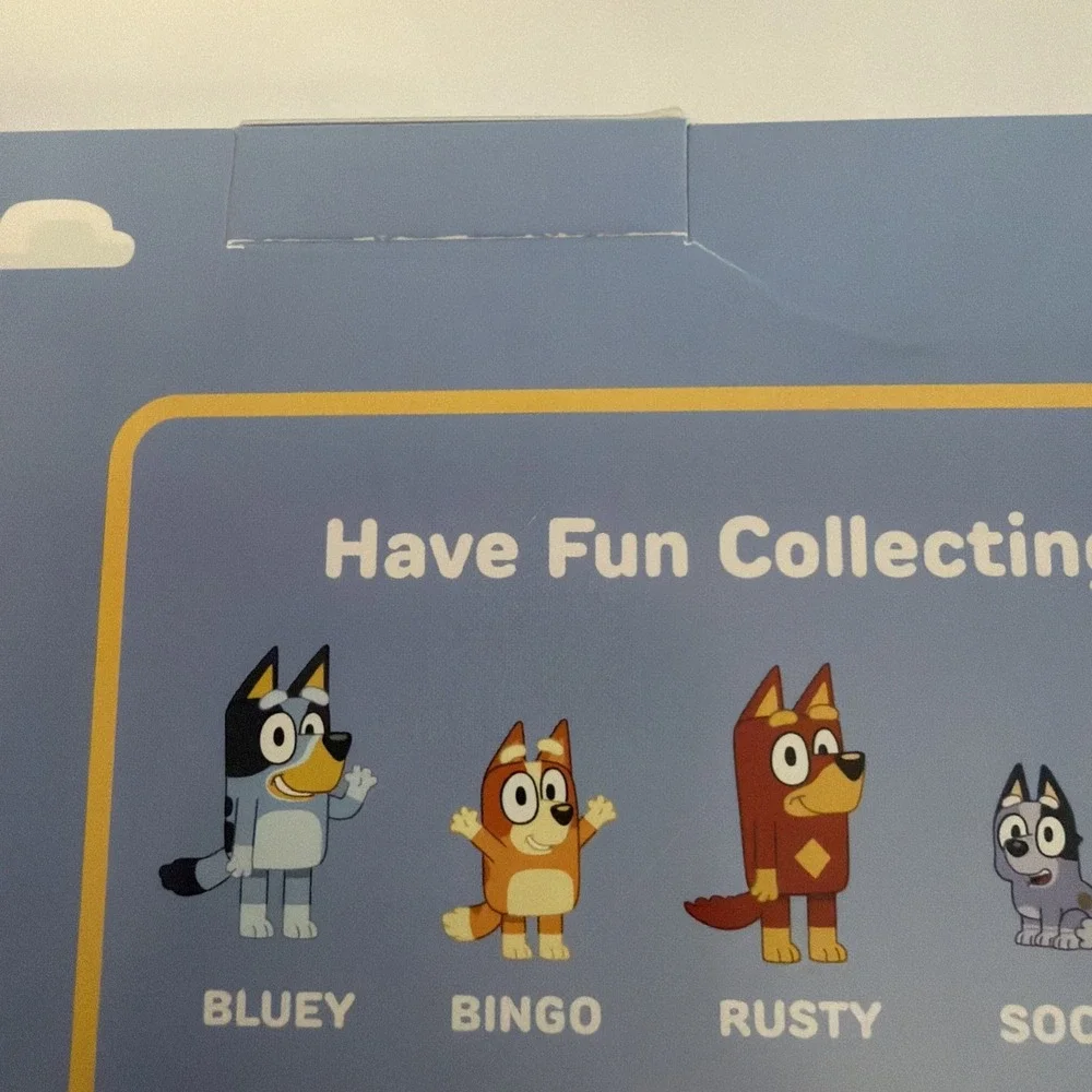Bluey Micro Build-A-Bear Set of 6 Micro Mini Beans Plush Pack Socks Bingo Rusty